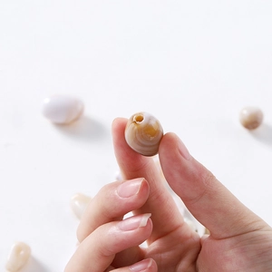 Naturachat-Trommelperle mit Bänderung für DIY-Schmuck und Telefonkettenherstellung