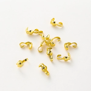 Detailansicht der 18K vergoldeten Schmuckkapseln für DIY Halsketten und Armbänder Zubehör