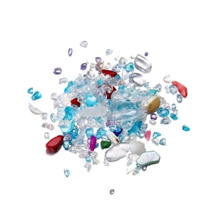 Colorful irregular crystal glass stones and beads for nail art and DIY crafts