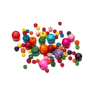 Gekleurde Snoep Houten Kralen Ronde Spacer Kralen DIY Handgemaakte Sieraden Accessoires Voor Kinderen Ketting Tas Armband Maken
