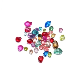 Pierres de verre colorées polies 3-8mm pour aquarium et travaux manuels en résine