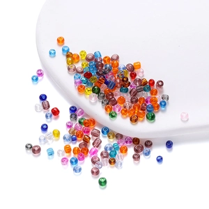 Perles de rocaille colorées de 4mm pour la fabrication de bijoux DIY et artisanat