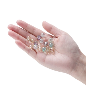 Kleurrijke 10mm acryl kralen met glitter pailletten voor DIY sieraden maken