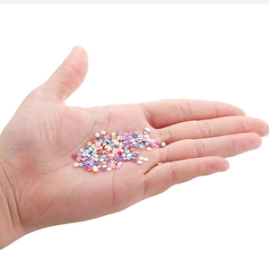 Bunte Pastell-Blüten-Pailletten für Nailart und dekorative DIY-Maniküre-Glitzer-Mischung