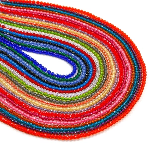 Perles Facettées en Verre de Terre Rare pour Fabrication de Bijoux DIY Collier Bracelet Accessoire Fait Main Cristal