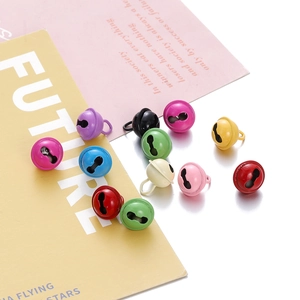Kleine Bunte Metall Glöckchen Rund DIY Schlüsselanhänger Anhänger Weihnachtsglocke Dekoration Für Haustierhalsband Schmuckherstellung