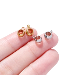 Béliers de 6mm en acier inoxydable or et argent pour la création de bijoux DIY