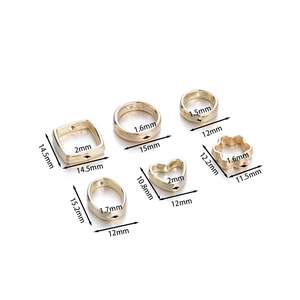 CCB Kunststof Hart Bloem Vierkant Ovaal Kraal Frames Voor DIY Sieraden Maken Handgemaakte Armband Ketting Holle Afstandskralen