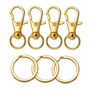 Legierung Karabinerverschluss Und Schlüsselring Set Für DIY Schlüsselanhänger Zubehör Metallschmuck Herstellung Zubehör Hardware Set
