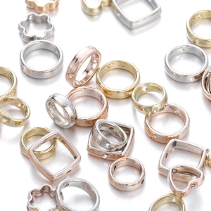Diverse CCB hart- en bloemvormige kralenframes voor DIY sieraden maken in drie kleuren