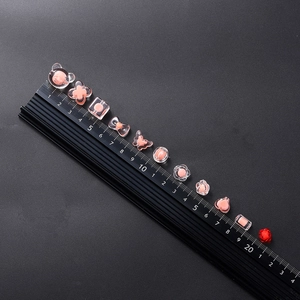 Pastel acrylic DIY beads set featuring pink bear, butterfly and floral shapes