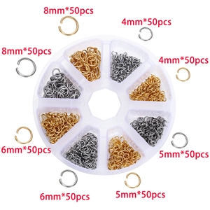 DIY Schmuck-Set mit offenen Biegeringen in Gold, Silber und Schwarz im Set