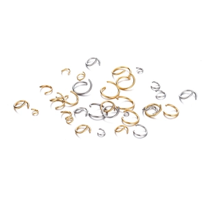 304 Anellini Aperti in Acciaio Inossidabile Oro Argento per Creazione Gioielli DIY Collegamento per Orecchini Bracciali Collane