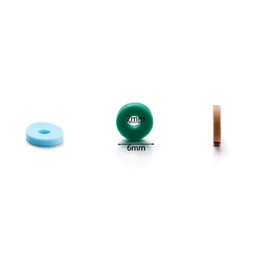 Perles intercalaires en argile de 6mm pour bracelets et colliers DIY, diamètre de 2mm