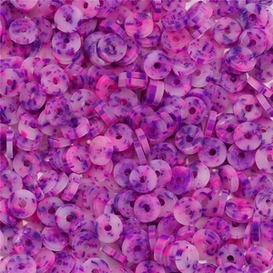 Macro di perline heishi in pasta polimerica marmorizzata viola e rosa per gioielli DIY