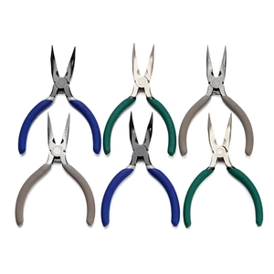 Set de 6 mini alicates para joyería con mangos antideslizantes para manualidades DIY