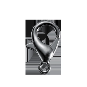 Detailed view of alloy lobster clasps and jump rings for DIY jewelry making kits