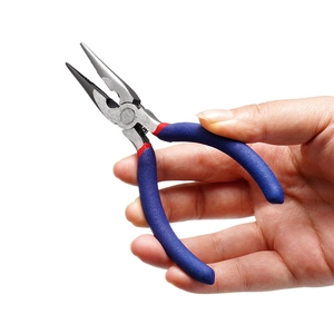 Mini alicates de punta larga de 5 pulgadas con mango ergonómico para joyería artesanal