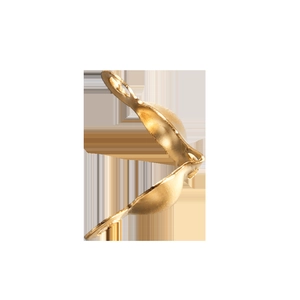 Detail of golden fold-over clasp connectors for DIY jewelry making and necklace repairs