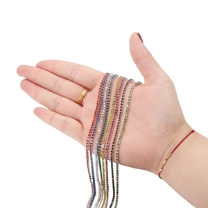 Colorful Rhinestone Claw Chain Dense Cup Chain For DIY Jewelry Making Phone Case Decoration Material Accessories