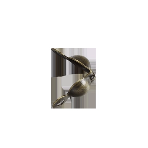 Detailed view of antique bronze lobster clasps and jump rings for DIY jewelry making