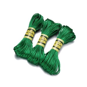 Drie rollen lichtgroen 2,5 mm nylon koord voor Chinese knopen en doe-het-zelf-werk