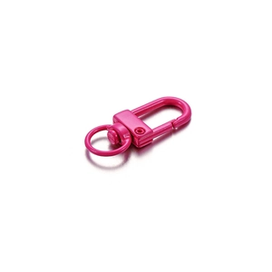 Hot pink κλείσιμο καραμπίνερ με περιστρεφόμενο γάντζο για τσάντες και μπρελόκ