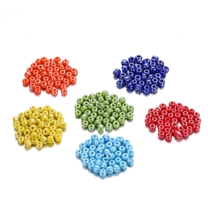 Farbenfrohe 3-4mm Glasperlen Set für DIY-Schmuckherstellung und Armband Zubehör