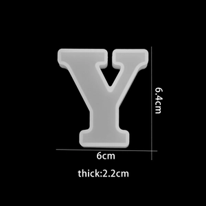 Macro view of Y-shaped silicone mold for resin art with 2.2cm thickness and 6.4cm height
