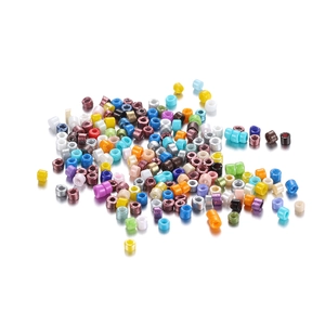 Mix of colorful 2mm seed beads for DIY jewelry making in assorted vibrant finishes