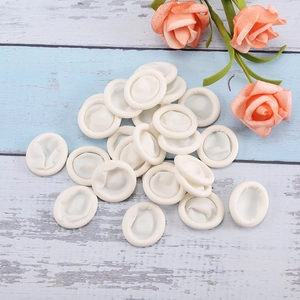 White anti-static latex finger cots with rolled edge design for industrial hand protection