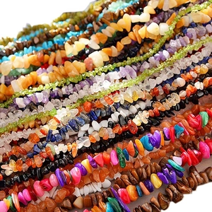 5-8mm Natural Stone Chip Beads 16 Inch Strand Irregular Gravel Quartz Agate Beads For DIY Jewelry Making Accessories