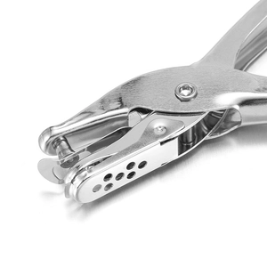 Heavy duty metal hole puncher and eyelet plier for leather or loose-leaf paper craft