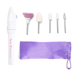 Professional Portable Electric Nail Drill Machine Kit Battery Operated Manicure Grinder Polisher With Bits For DIY Care