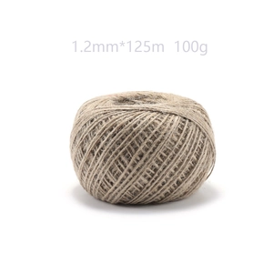 Natural jute rope spool 1.2mm x 125m for gardening crafts and DIY gift packaging