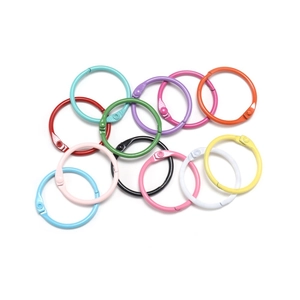 Anneaux de reliure colorés de 30mm en finitions peintes pour le bricolage DIY