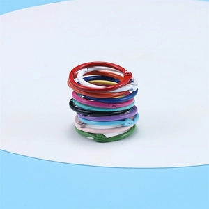 Anneaux de reliure colorés 30mm en métal pour papier et porte-clés DIY