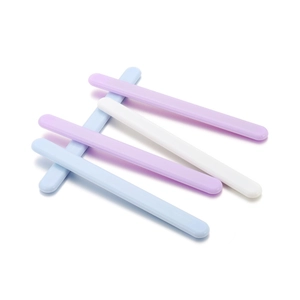 Five colorful resin mixing sticks in purple, blue and white for DIY crystal crafts