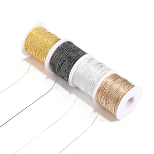 Detailed view of four metallic DIY chain rolls in gold, silver, gun black and rose gold