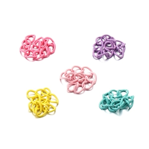 50mm colorful painted metal extension chains for DIY jewelry bags and keychains