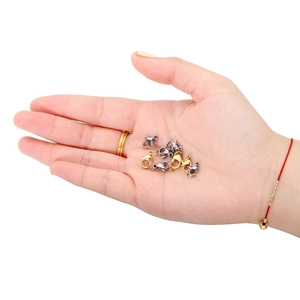 DIY stainless steel lobster clasp set with jump rings in gold and silver finish