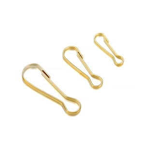 Trois tailles de fermoirs mousquetons dorés pour bijoux DIY et accessoires de sacs