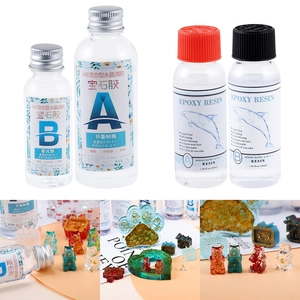 DIY kristalheldere epoxyhars AB lijm set 3:1 met afgewerkte hars beertjes hangers