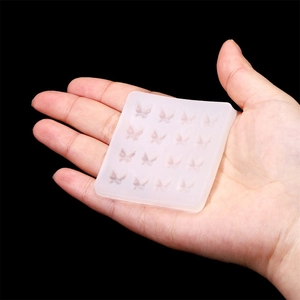 16-cavity butterfly silicone mold for resin craft and nail art decoration