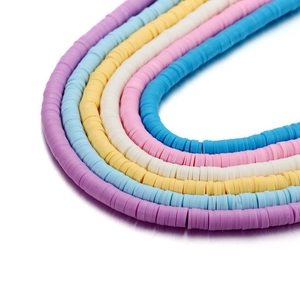 6mm Round Ceramic Spacer Beads For Jewelry Making DIY Bracelet Necklace Bohemian Heishi Beads Strand 40cm Handmade Material