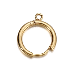 High quality gold stainless steel spring clasp earring hook for jewelry making