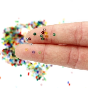 Mini Perles de Rocaille en Verre de Haute Qualité Perles Rondes Colorées Pour Fabrication de Bijoux DIY Bracelet