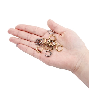 DIY jewelry earring findings in gold and gunmetal finish with small hanging loops