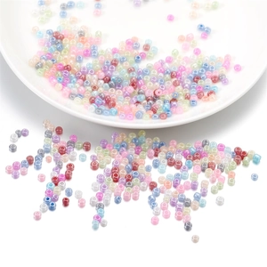 Cuentas De Semillas De Vidrio Color Macarrón Cuentas Espaciadoras Sueltas Para Hacer Joyas De Bricolaje Pulsera Collar Artesanía