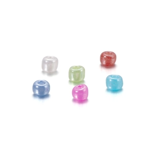 Cuentas de vidrio macarrón de 3mm para creación de joyas y abalorios DIY